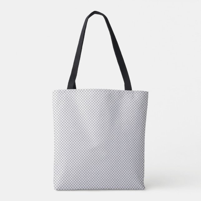 Minimalist Dot Pattern Market Tote Bag (Back)