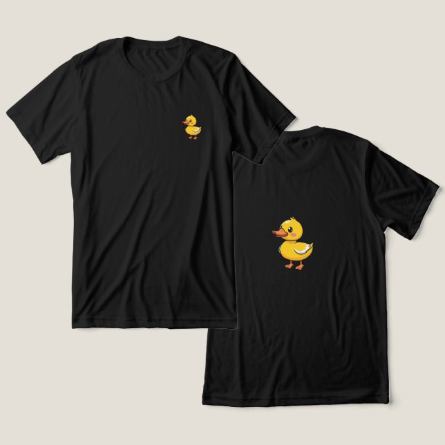 Minimalist Duck Graphic Tee (Design Front & Back)