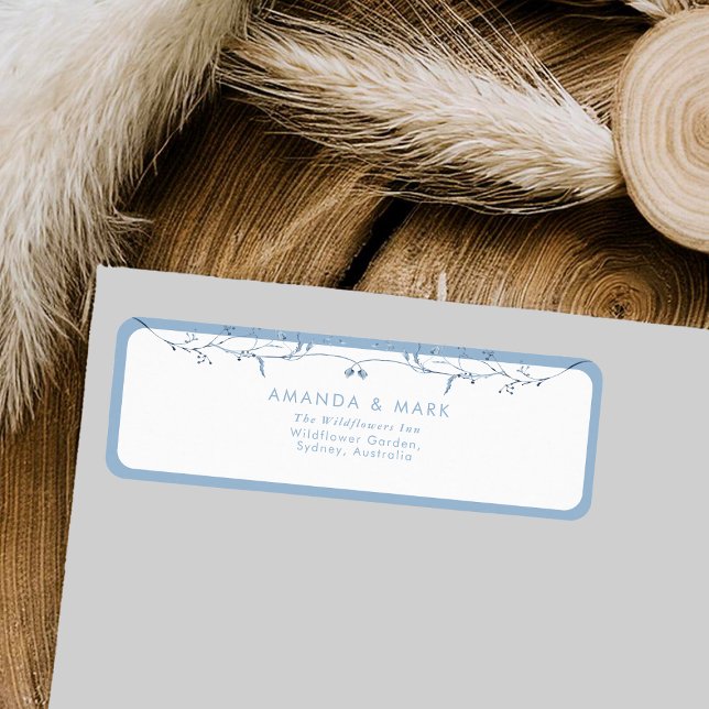 Minimalist Dusty Blue Chinoiserie Floral Wedding (Creator Uploaded)