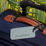Minimalist Dusty Blue Professional Simple Luggage Tag<br><div class="desc">These simple,  minimalist can be personalised to include a name or any text of your choice. If you don't want any text and would prefer just a blank,  then you can simply delete the text.</div>