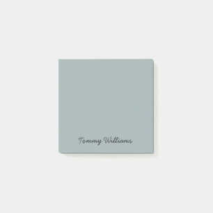 Minimalist Dusty Blue Professional Simple Post-it Notes