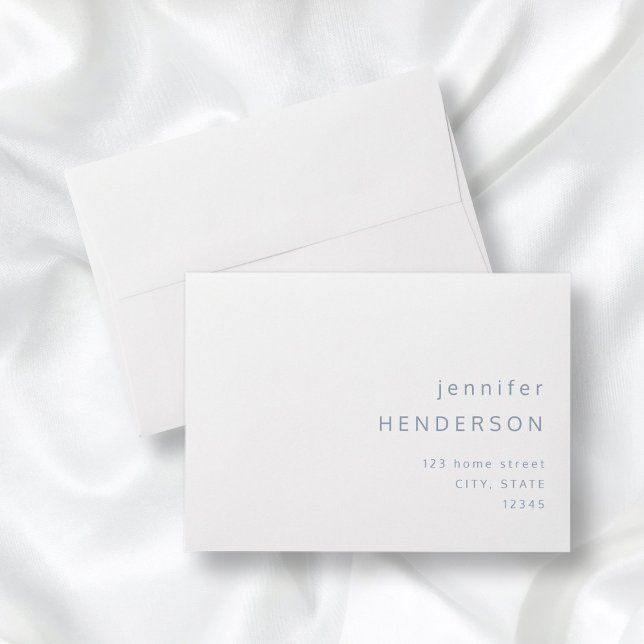 Minimalist Dusty Blue Typography Envelope (Creator Uploaded)