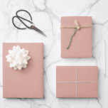 Minimalist Dusty Pink  Plain Solid Colour   Wrappi Wrapping Paper Sheet<br><div class="desc">Minimalist Dusty Pink  Plain Solid Colour</div>