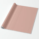 Minimalist Dusty Pink  Plain Solid Colour   Wrapping Paper<br><div class="desc">Minimalist Dusty Pink  Plain Solid Colour</div>