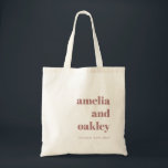 Minimalist Dusty Rose Retro Custom Welcome Wedding Tote Bag<br><div class="desc">Welcome your guests in style with this minimalist dusty rose tote bag,  featuring a retro-inspired design. Customisable with your wedding details,  this chic tote makes a perfect keepsake for your special day. It's a thoughtful way to show appreciation to your friends and family.</div>