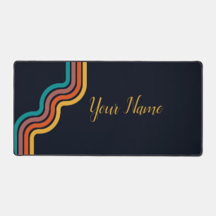 Minimalist Dynamic Boho Road Abstract Flowing Desk Mat