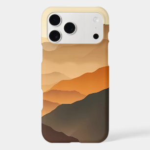 Minimalist Earth Tone Abstract Mountain Pattern