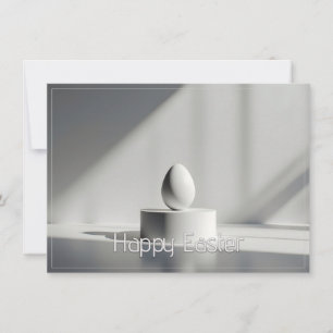 Minimalist Easter Egg on Modern Pedestal