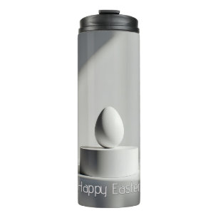 Minimalist Easter Egg on Modern Pedestal Thermal Tumbler