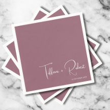 Minimalist Editable Colour Dusty Pink Wedding 