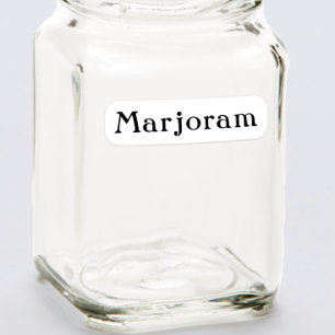 Minimalist Editable Herb Names for Spice Jars
