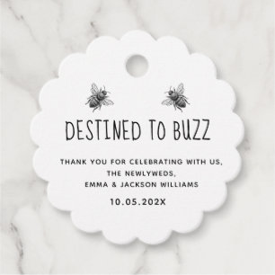 Minimalist & Editable Pure Honey Favour Tags