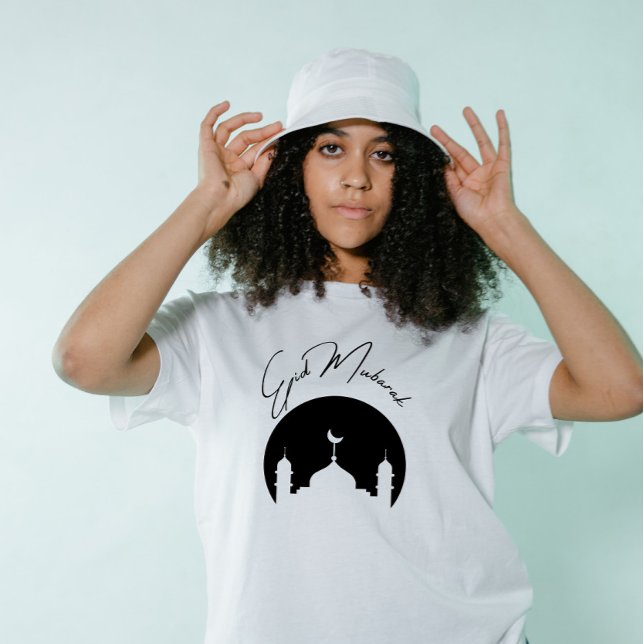 Minimalist Eid Mubarak Modern Tri-Blend Shirt (Creator Uploaded)