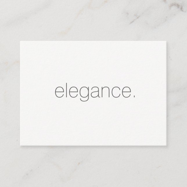 Minimalist / Elegance / Grey Business Card (Front)