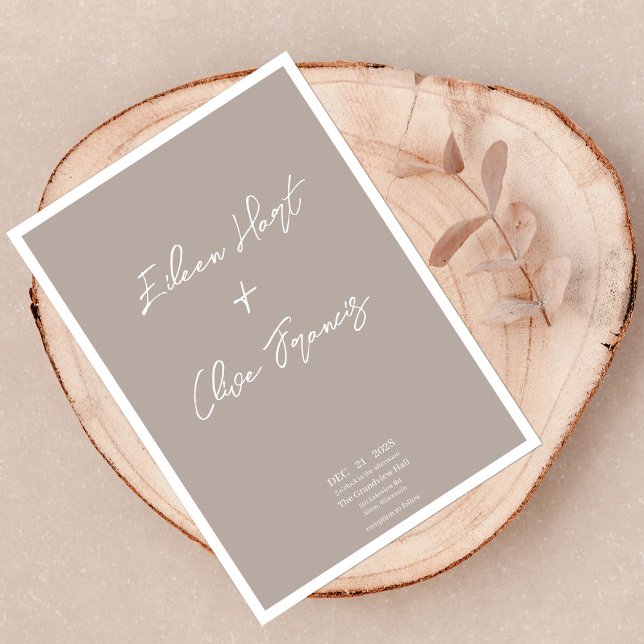 Minimalist Elegance: Modern Stylish Wedding Invitation (Creator Uploaded)