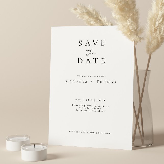 Minimalist Elegance Save the Date Invitation (Creator Uploaded)