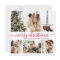 Minimalist Elegant 4 Photo Collage Christmas