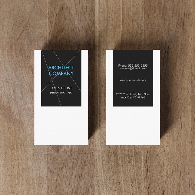 Minimalist Elegant Architect Business Card (Creator Uploaded)