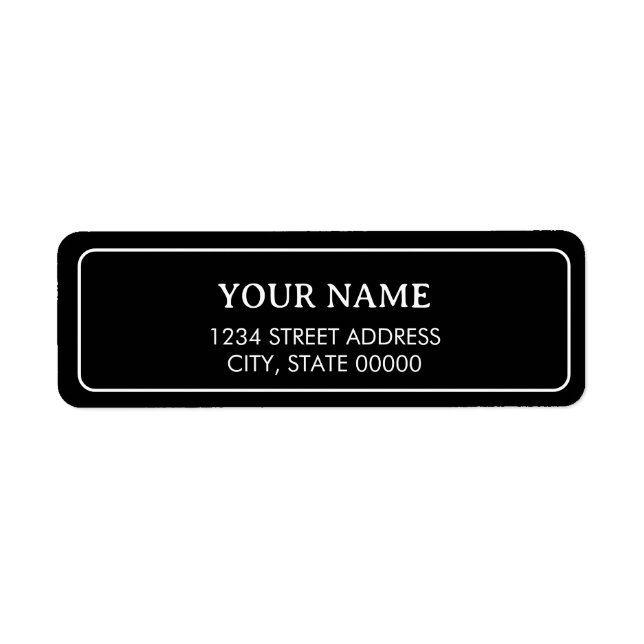 Minimalist Elegant Black  (Front)