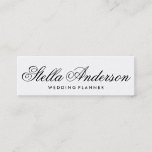 Minimalist elegant black and white business card