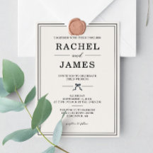 Minimalist Elegant Black & White Coquette Wedding