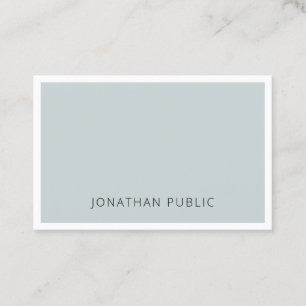 Minimalist Elegant Blue Green Simple Template Top Business Card