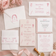 Minimalist Elegant Blush Pink Wedding