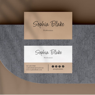 Minimalist Elegant Boho - Custom Professional  Business Card