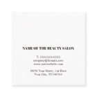 Minimalist Elegant Bold Black White Golden Salon