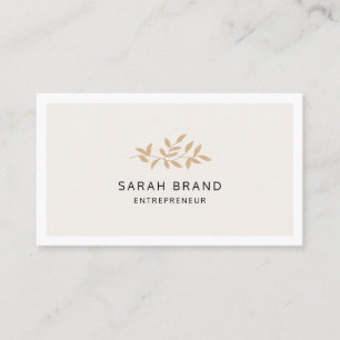 Minimalist Elegant Botanical Business Card