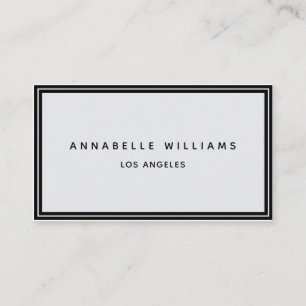 Minimalist Elegant Boutique Black Pastel Purple Business Card