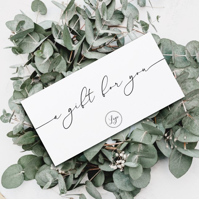 Minimalist Elegant Branded Logo Gift Certificate (Creator Uploaded)