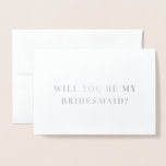 Minimalist Elegant Bridesmaid Proposal Card<br><div class="desc">Minimalist Elegant Bridesmaid Proposal Card</div>