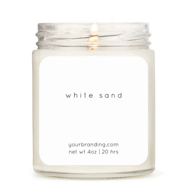Minimalist Elegant Candle Cosmetic Sticker Label (Creator Uploaded)