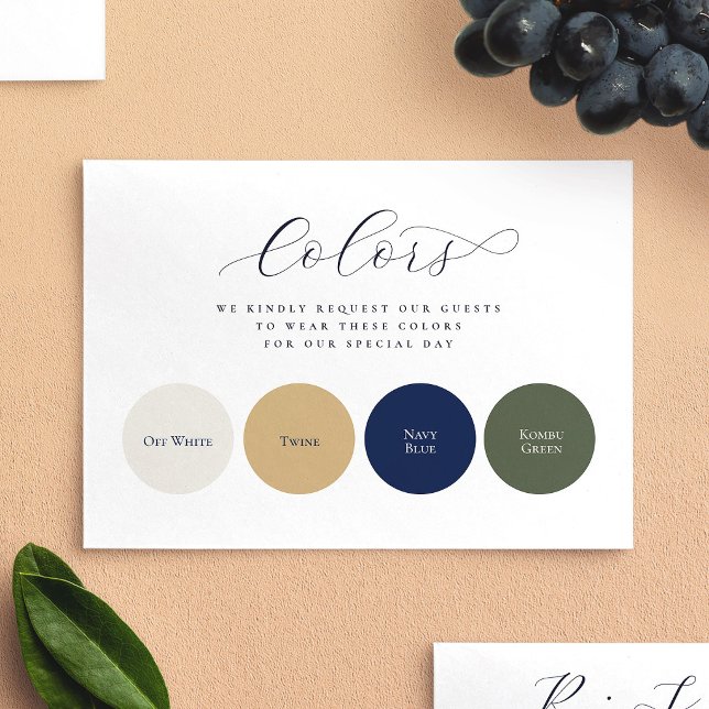 Minimalist Elegant Circles 4 Colours Wedding Enclosure Card (Minimalist Elegant Circles 4 Colors Wedding Enclosure Card)