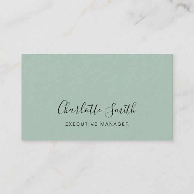 Minimalist Elegant Classical Professional Business Card (Front)