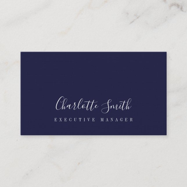 Minimalist Elegant Classical Professional Business Card (Front)