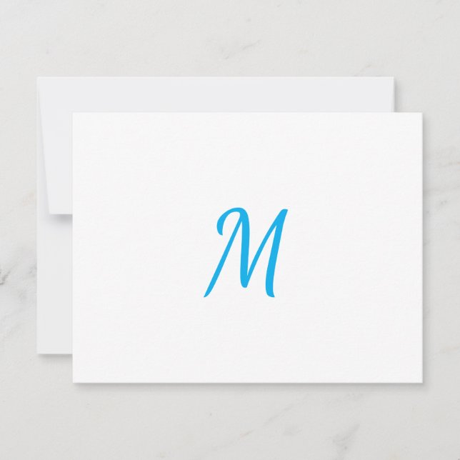 Minimalist Elegant Classical Professional Monogram Card (Front)