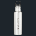 Minimalist Elegant Classical Professional Name 710 Ml Water Bottle<br><div class="desc">Various Size and Type Options,  Easy to Use Creation Tool. You Only Need to Change Name.</div>