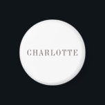 Minimalist Elegant Classical Professional Name Magnet<br><div class="desc">Various Size and Type Options,  Easy to Use Creation Tool. You Only Need to Change Name.</div>