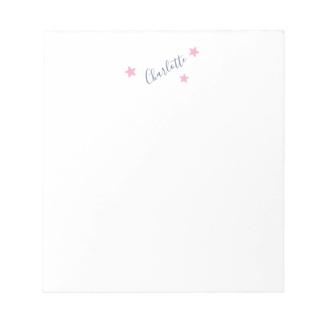 Minimalist Elegant Classical Professional Name Notepad (Front)