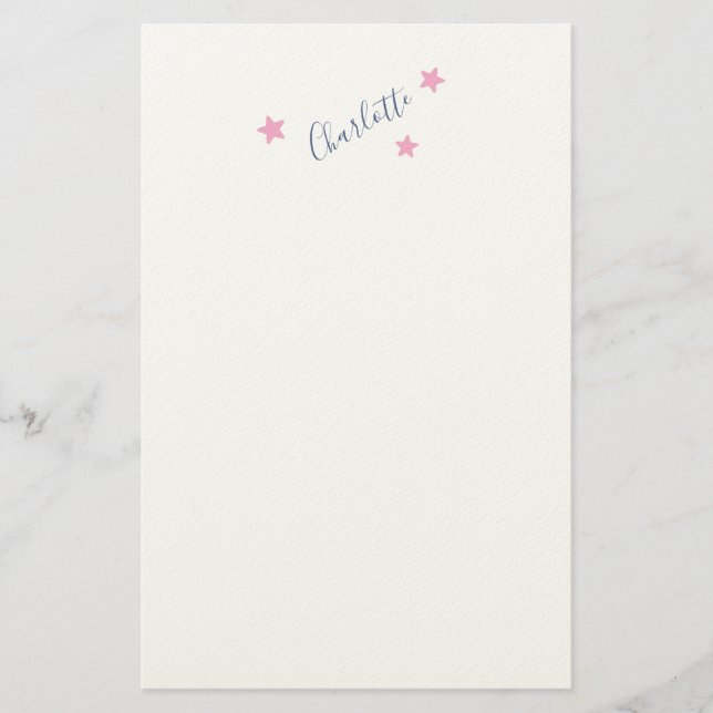 Minimalist Elegant Classical Professional Name Stationery (Front)