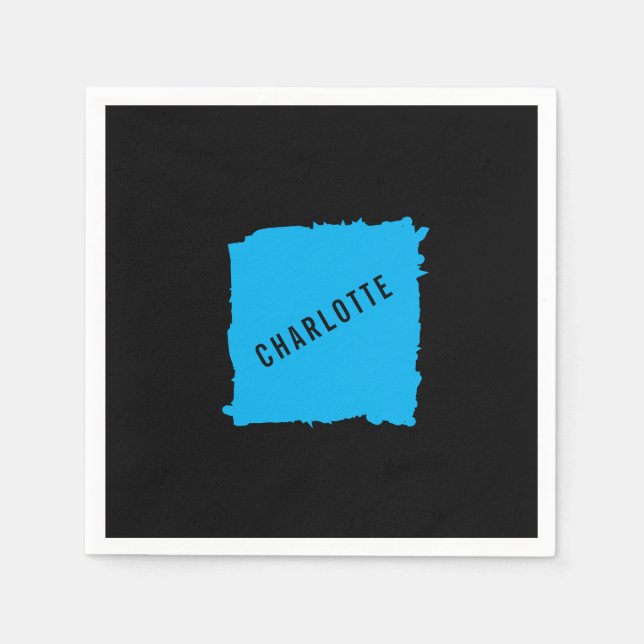 Minimalist Elegant Classical Professional Own Name Napkin (Front)