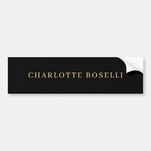 Minimalist Elegant Classical Professional Simple Bumper Sticker