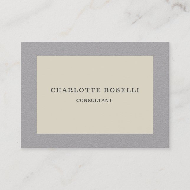 Minimalist Elegant Classical Professional Simple Business Card (Front)