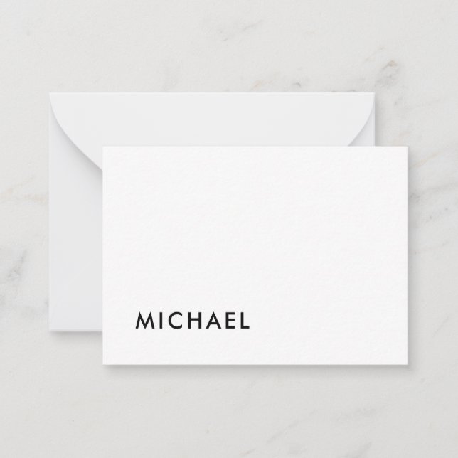 Minimalist Elegant Classical Professional Simple Card (Front)