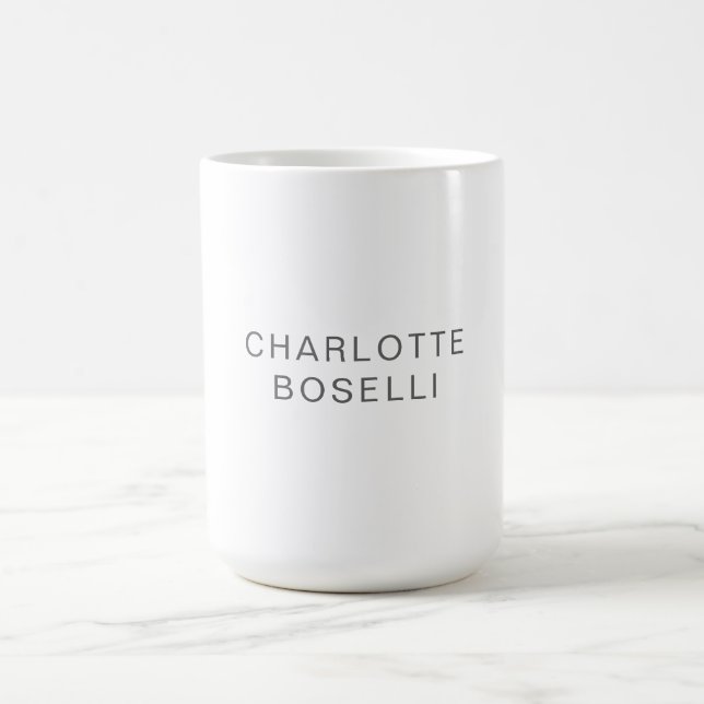Minimalist Elegant Classical Professional Simple Coffee Mug (Center)