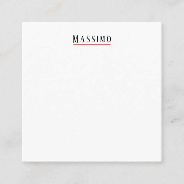 Minimalist Elegant Classical Professional Simple Enclosure Card (Front)