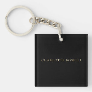 Minimalist Elegant Classical Professional Simple Key Ring