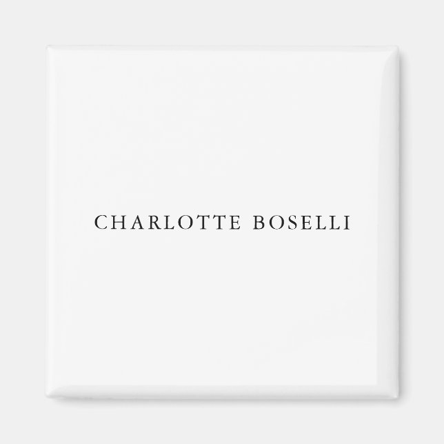 Minimalist Elegant Classical Professional Simple Magnet (Front)